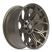 Set(4) 22x10 4P83 Satin Bronze - 6x135 &amp; 6x139.7 -18ET with 285/45r22 TBB TS-37 AT Tires