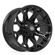 Set(4) 22x10 4P83 Gloss Black - 8x180 -18ET
