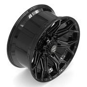 Set(4) 22x10 4P83 Gloss Black - 8x180 -18ET