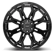 22x12 4P83 Gloss Black - 6x135 + 6x139.7 -44ET