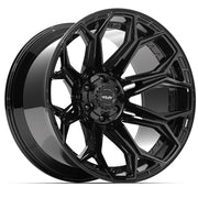 Set(4) 22x12 4P83 Gloss Black - 6x135 &amp; 6x139.7 -44ET