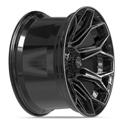 22x12 4P83 Gloss Black Brushed with Tinted Clear - 8x170 -44ET