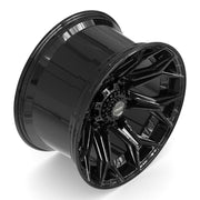 Set(4) 22x12 4P83 Gloss Black - 8x180 -44ET