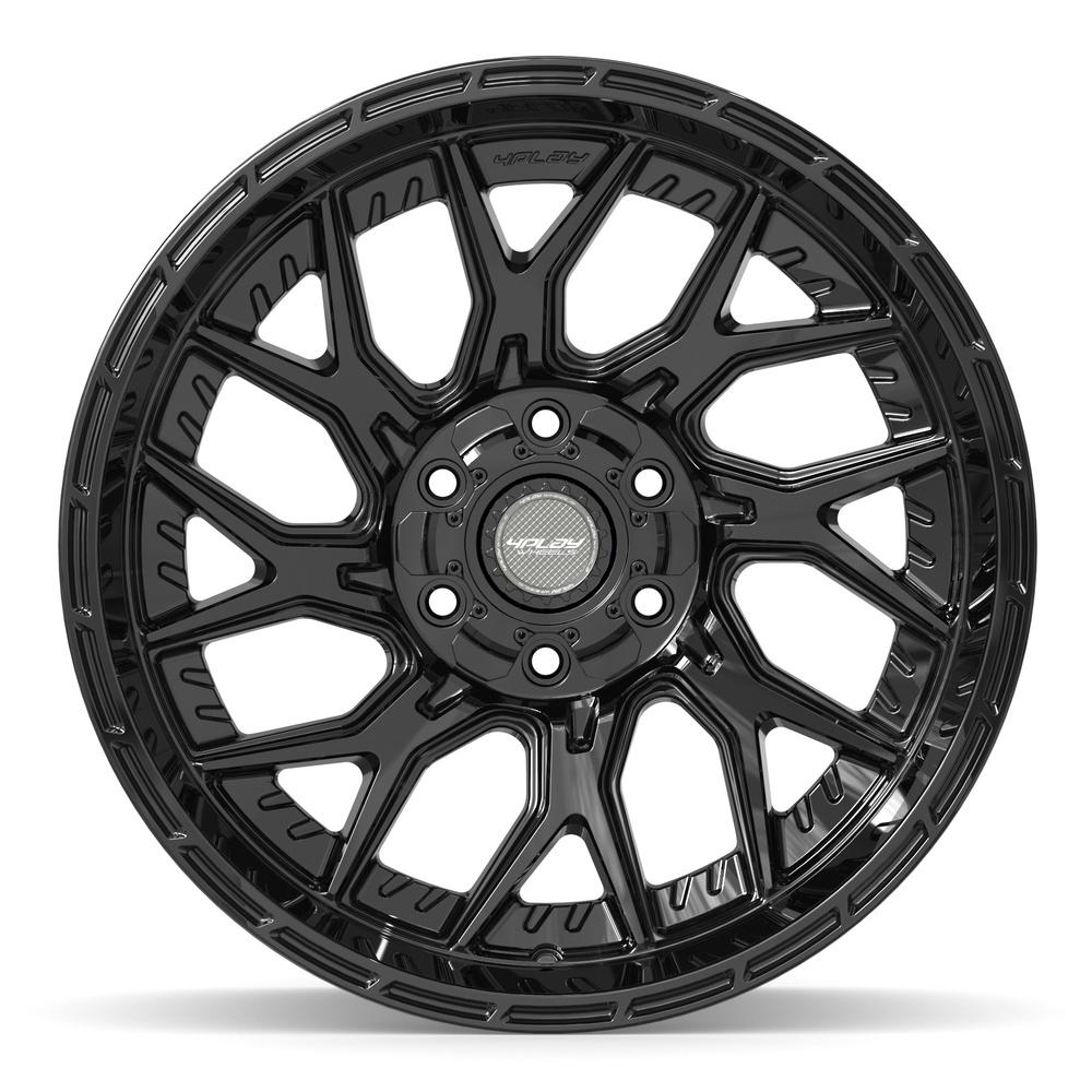 4PLAY 4PL28 20x10 6x135 + 6x139.7 -18et Gloss Black Wheel SET