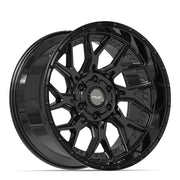 Set(4) 20x10 4PL28 Gloss Black - 6x135 &amp; 6x139.7 -18ET