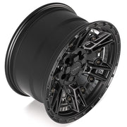 Set(4) 17x9 4PS01 Satin Black - 5x127 &amp; 5x139.7 -6ET