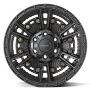 Set(4) 17x9 4PS01 Satin Black - 6x135 &amp; 6x139.7 -6ET with 33x12.50r17 Sailun TerraMax RT Tires