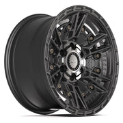 Set(4) 17x9 4PS01 Satin Black - 6x135 &amp; 6x139.7 -6ET with 265/70r17 Sailun TerraMax AT2 Tires