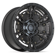 Set(4) 18x9 4PS01 Satin Black - 6x135 &amp; 6x139.7 -6ET with 275/65r18 Sailun TerraMax AT2 Tires &amp; TPMS