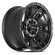 Set(4) 17x9 4PS20 Satin Black - 5x127 &amp; 5x139.7 -6ET with 33x12.50r17 TBB TS-57 RT Tires