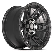 Set(4) 17x9 4PS20 Satin Black - 6x135 &amp; 6x139.7 -6ET with 33x12.50r17 Sailun TerraMax RT Tires