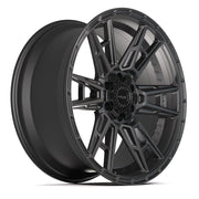Set(4) 22x10 4PS20 Satin Black - 6x135 &amp; 6x139.7 +24ET with 285/45r22 Sailun TerraMax RT Tires