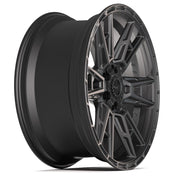 Set(4) 22x10 4PS20 Satin Black - 6x135 &amp; 6x139.7 +24ET