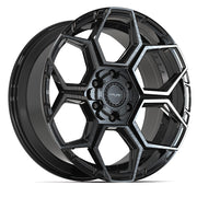 20x9 4PS26 Gloss Black Brushed with Tinted Clear - 6x135 + 6x139.7 +18ET