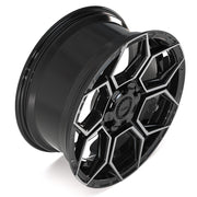 Set(4) 20x9 4PS26 Gloss Black Brushed with Tinted Clear - 6x135 &amp; 6x139.7 +18ET
