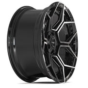 22x10 4PS26 Gloss Black Brushed with Tinted Clear - 6x135 + 6x139.7 +0ET
