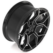 Set(4) 22x10 4PS26 Gloss Black Brushed with Tinted Clear - 6x135 &amp; 6x139.7 +0ET