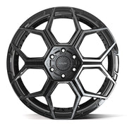 Set(4) 22x10 4PS26 Gloss Black Brushed with Tinted Clear - 6x135 &amp; 6x139.7 +24ET with 285/45r22 Sailun TerraMax RT Tires