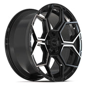 22x10 4PS26 Gloss Black Brushed with Tinted Clear - 6x135 + 6x139.7 +24ET
