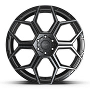 Set(4) 24x10 4PS26 Gloss Black Brushed with Tinted Clear - 6x135 &amp; 6x139.7 +24ET with 295/35r24 Sailun Atrezzo SVR LX+ Tires