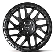 Set(5) 20x9 4PS28 Gloss Black Brushed with Tinted Clear - 5x127 &amp; 5x139.7 -6ET with 275/55r20 TBB TS-37 AT Tires