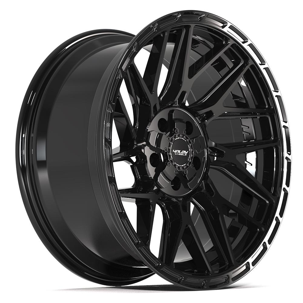 4PLAY 4PS28 20x9 5x127 + 5x139.7 -6et Gloss Black Brushed with