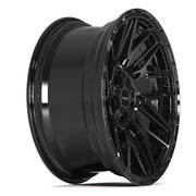 20x9 4PS28 Gloss Black Brushed with Tinted Clear - 5x127 + 5x139.7 -6ET