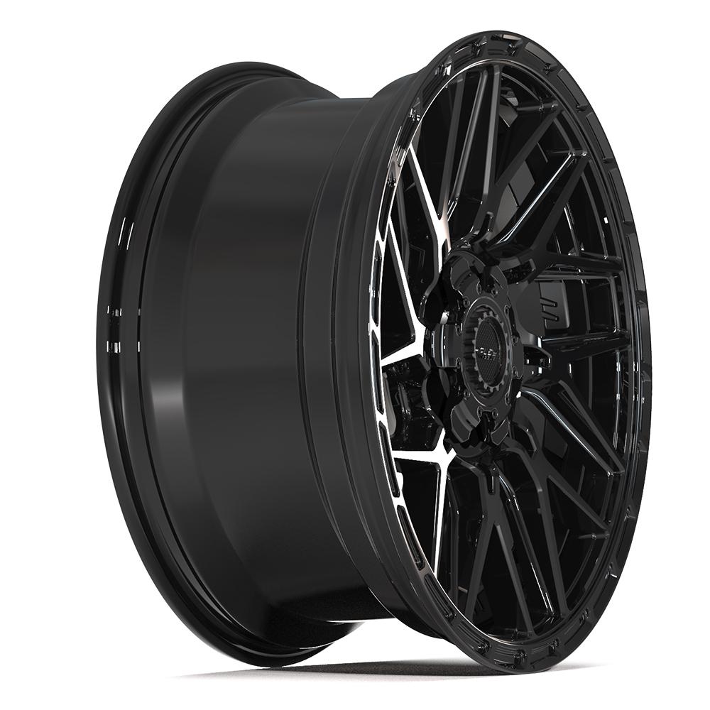 4PLAY 4PS28 20x9 6x135 + 6x139.7 18et Gloss Black Brushed with