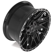 Set(4) 20x9 4PS28 Gloss Black Brushed with Tinted Clear - 6x135 &amp; 6x139.7 -6ET