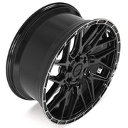 Set(4) 22x10 4PS28 Gloss Black Brushed with Tinted Clear - 6x135 &amp; 6x139.7 +24ET