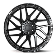 Set(4) 24x10 4PS28 Gloss Black Brushed with Tinted Clear - 6x135 &amp; 6x139.7 +24ET with 295/35r24 Sailun Atrezzo SVR LX+ Tires