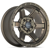Set(4) 17x9 4PS63 Satin Bronze - 5x127 &amp; 5x139.7 -6ET with 265/70r17 Sailun TerraMax AT2 Tires