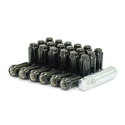 24 Black 14x1.5mm Truck Spline Lug KIT
