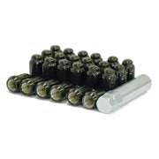 24 Black 1/2"x20 Car/Jeep Spline Lug KIT
