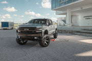 24x12 4P63 Gloss Black Brushed with Tinted Clear - 6x135 + 6x139.7 -44ET