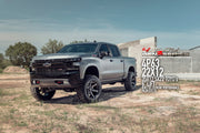 22x12 4P63 Gloss Black Brushed with Tinted Clear - 6x135 + 6x139.7 -44ET