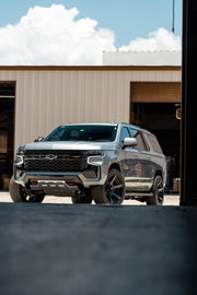 CHEVROLET SUBURBAN 4PLAY WHEELS 4P60 RIMS 22X10 285X45X22 NITTO TIRES STOCK SUSPENSION