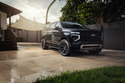 Set(4) 20x9 4P83 Gloss Black Brushed with Tinted Clear - 6x135 &amp; 6x139.7 +0ET with 275/55r20 Bridgestone Dueler Alenza HL Plus Tires &amp; TPMS