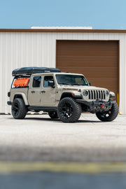 Set(4) 22x12 4P55 Gloss Black Brushed with Tinted Clear - 5x127 &amp; 5x139.7 -44ET