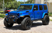 Set(4) 20x9 4P06 Gloss Black Brushed with Tinted Clear - 5x127 &amp; 5x139.7 +0ET with 275/55r20 Sailun TerraMax AT2 Tires &amp; TPMS