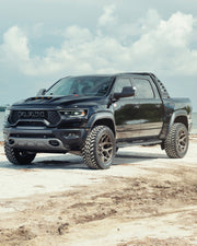 Set(4) 22x10 4P06 Satin Bronze - 6x135 &amp; 6x139.7 -18ET with 285/45r22 Bridgestone Dueler Alenza HL Tires