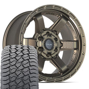 Set(4) 18x9 4PS63 Satin Bronze - 6x135 &amp; 6x139.7 -6ET with 275/65r18 Sailun TerraMax AT2 Tires