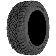 Set(4) 22x10 4P06 Gloss Black Brushed with Tinted Clear - 6x135 &amp; 6x139.7 -18ET with 33x12.50r22 Sailun TerraMax RT Tires &amp; TPMS