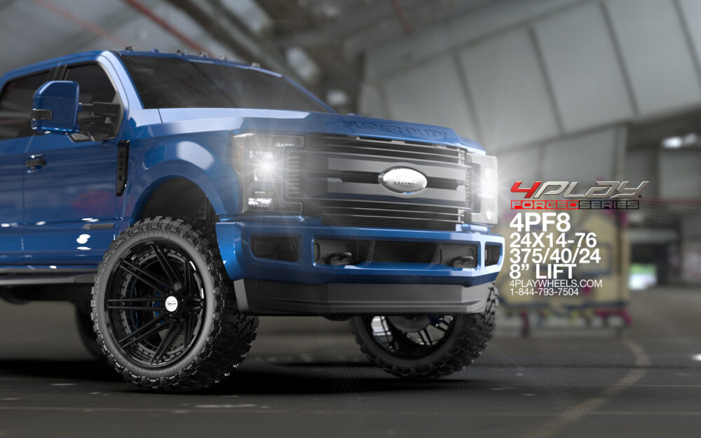 FORD F250 4PLAY WHEELS FORGED SERIES 24X14 4PF8 375 40 24