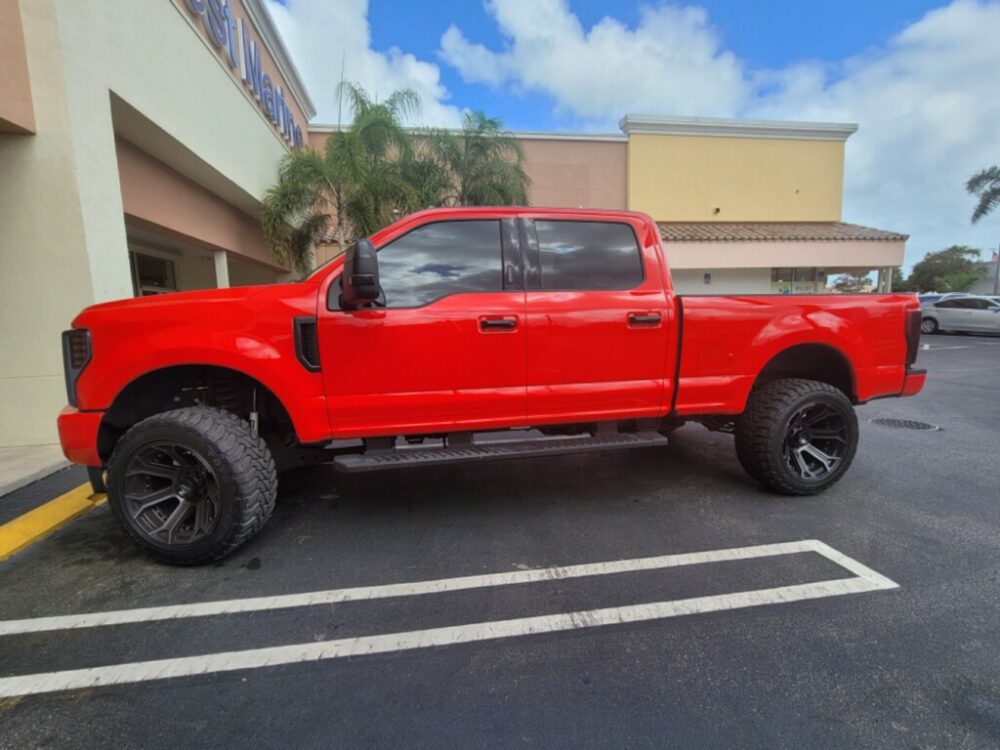 Off Road Wheels for Red Ford F250