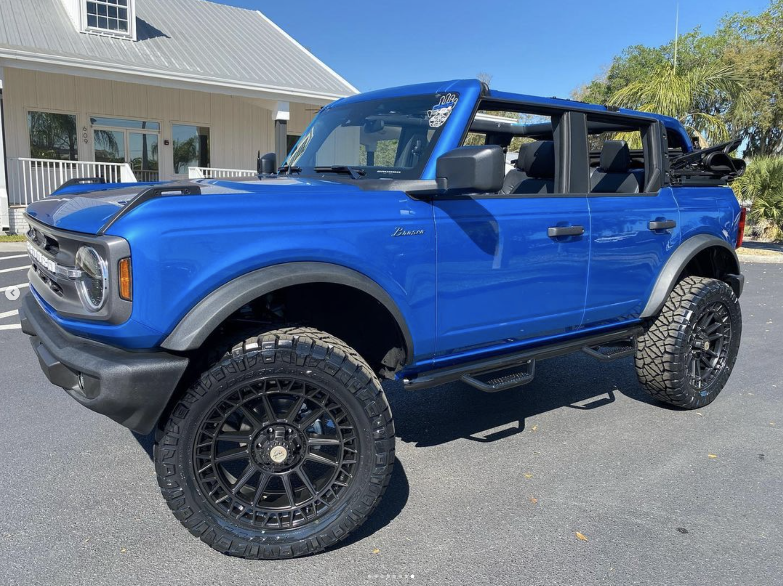 Off Road Wheels for Blue Ford Bronco