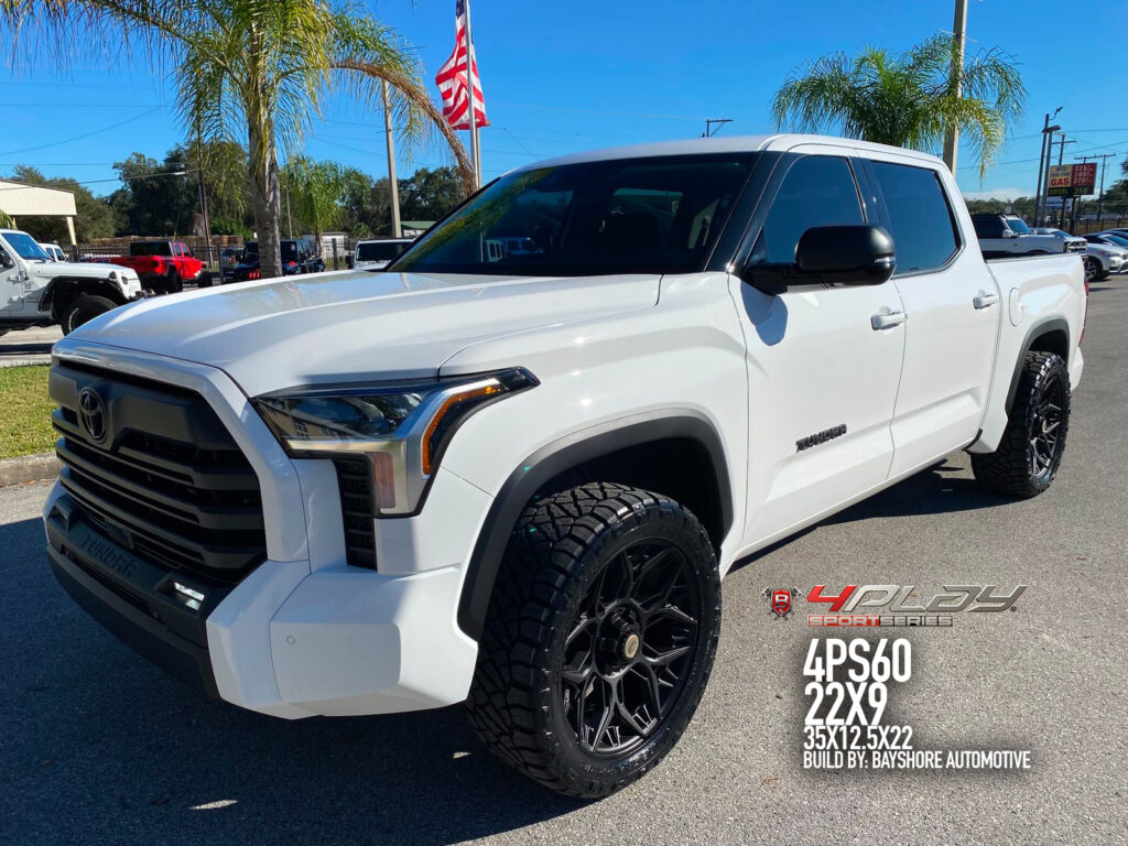 Toyota Tundra with 22×9 Wheels 4PS60 Sport Series and 35×12.5×22 Tires