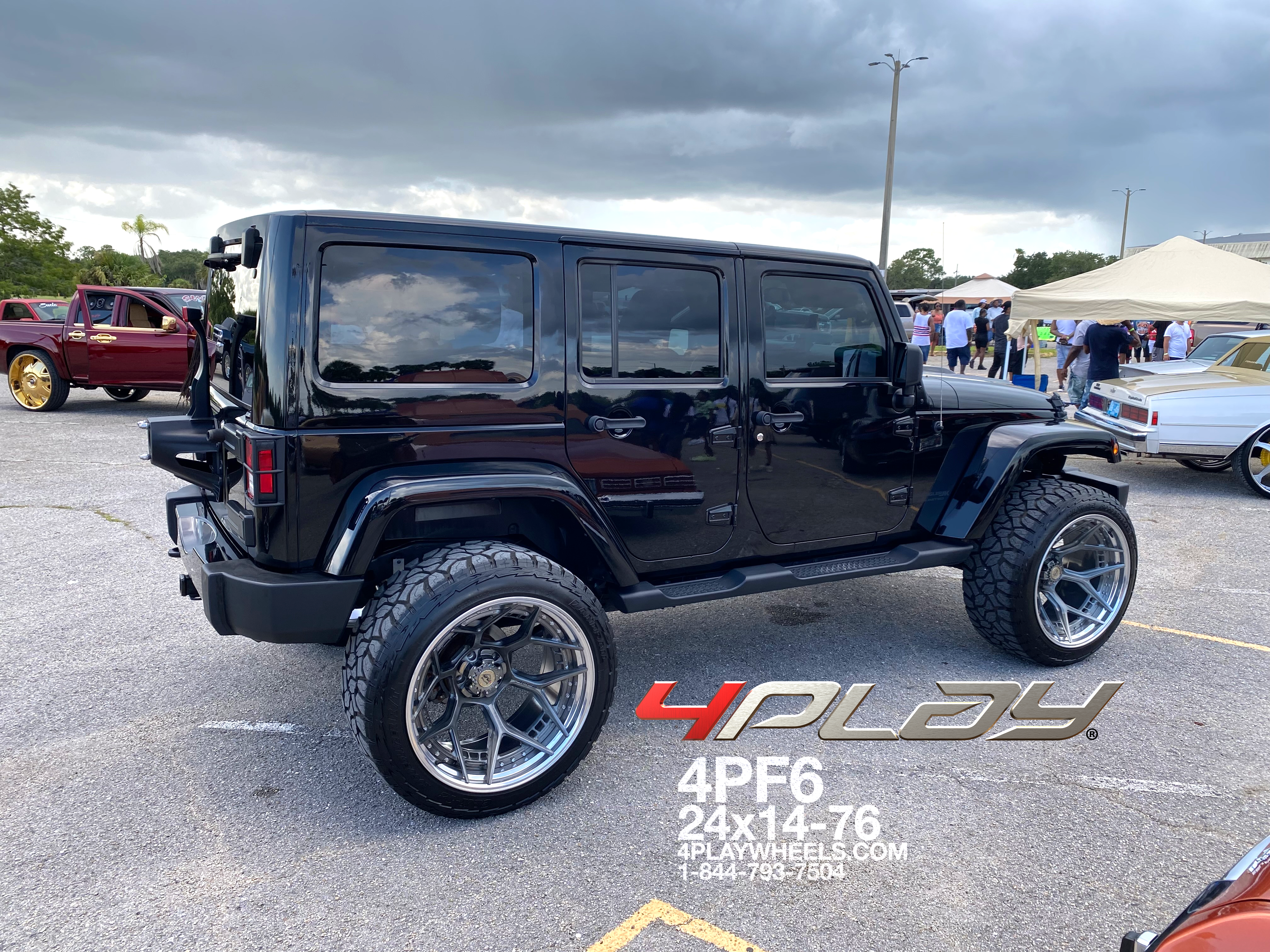 Jeep Wrangler with 24×14 Wheels 4PF6 Forged