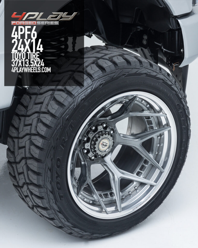 24×14 Wheels 4PF6 Forged and 37×13.5×24 Tires