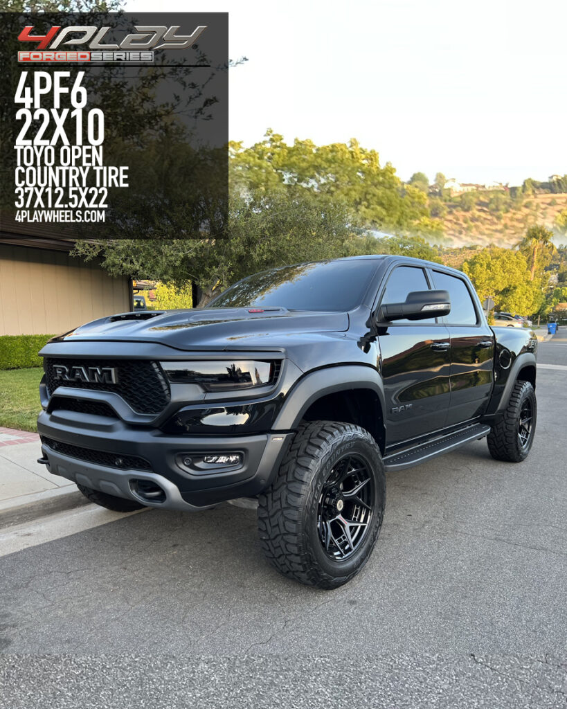 Dodge Ram TRX 22×10 Wheels 4PF6 Forged and 37×12.5×22 Tires